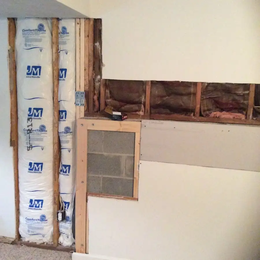 Wall insulation replacement during Contents Cleaning & Restoration in Hawaiian Gardens